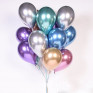 50 Balões Metálico Glossy Azul